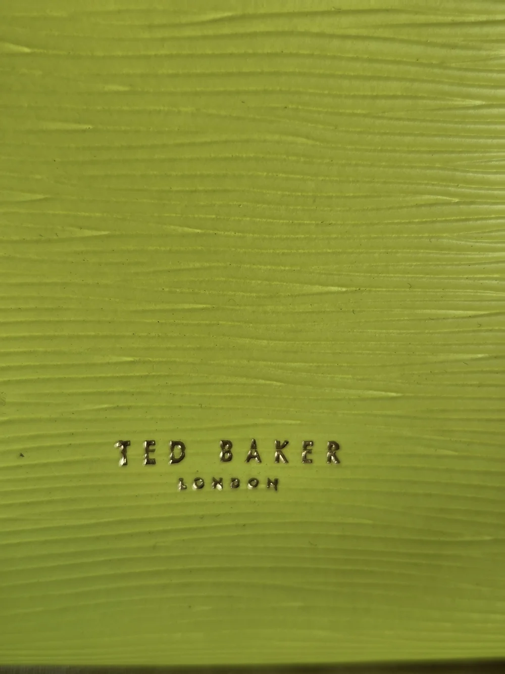 Ted Baker London NWT Bow Micro Leather Tote Bag Neon Yellow Lime Crossbody